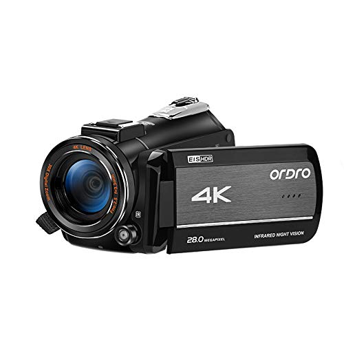 ORDRO 4K Video- und Fotokamera mit 28 Megapixel, 60 FPS, 30-Fach Digitalzoom und 3 Zoll Touchscreen ORDRO 4K Video- und Fotokamera mit 28 Megapixel, 60 FPS, 30-Fach Digitalzoom und 3 Zoll Touchscreen von ORDRO