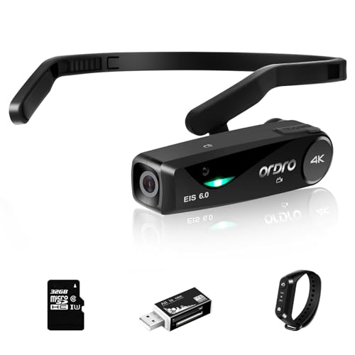Videokamera ORDRO EP6 Plus Kopfkamera YouTube Vlogging WiFi Kamera Full HD 1080P 60FPS Camcorder Mit Fernbedienung und 32GB Micro SD Karte von ORDRO