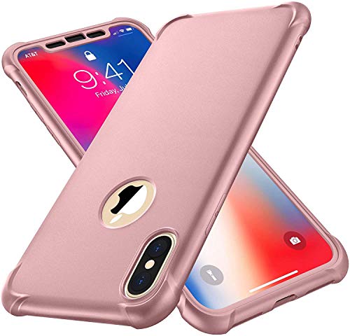 ORETECH Kompatibel mit iPhone XS Max Hülle mit 2 Stück Schutzfolie, 360 Grad Stoßfest Kratzfeste Dünn Schutzhülle TPU Silikon Hart PC Handyhülle für iPhone XS Max 6,5 Zoll, Roségold ORETECH Kompatibel mit iPhone XS Max Hülle mit 2 Stück Schutzfolie, 360 Grad Stoßfest Kratzfeste Dünn Schutzhülle TPU Silikon Hart PC Handyhülle für iPhone XS Max 6,5 Zoll, Roségold von ORETECH