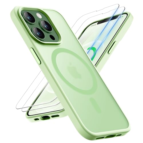 ORETECH Magnetisch Hülle für iPhone 12 Pro Max mit 2 Schutzfolie, Kompatibel mit Mag-Safe, Stoßfest Kratzfest Mattierte Transluzente Handyhülle für iPhone 12 Pro Max Hülle 6,7" Helles Cyan ORETECH Magnetisch Hülle für iPhone 12 Pro Max mit 2 Schutzfolie, Kompatibel mit Mag-Safe, Stoßfest Kratzfest Mattierte Transluzente Handyhülle für iPhone 12 Pro Max Hülle 6,7" Helles Cyan von ORETECH