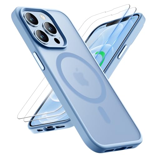 ORETECH Magnetisch Hülle für iPhone 12 Pro Max mit 2 Schutzfolie, Kompatibel mit Mag-Safe, Stoßfest Kratzfest Mattierte Transluzente Handyhülle für iPhone 12 Pro Max Hülle 6,7" Sierra Blau ORETECH Magnetisch Hülle für iPhone 12 Pro Max mit 2 Schutzfolie, Kompatibel mit Mag-Safe, Stoßfest Kratzfest Mattierte Transluzente Handyhülle für iPhone 12 Pro Max Hülle 6,7" Sierra Blau von ORETECH