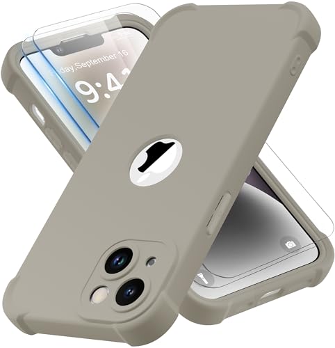 ORETECH für iPhone 14 Plus Hülle, mit 2 Stück Schutzfolie, 360 Grad Ganzkörper Stoßfest Kratzfest Silikon Handyhülle für iPhone 14 Plus 6,7 Zoll,Stein ORETECH für iPhone 14 Plus Hülle, mit 2 Stück Schutzfolie, 360 Grad Ganzkörper Stoßfest Kratzfest Silikon Handyhülle für iPhone 14 Plus 6,7 Zoll,Stein von ORETECH