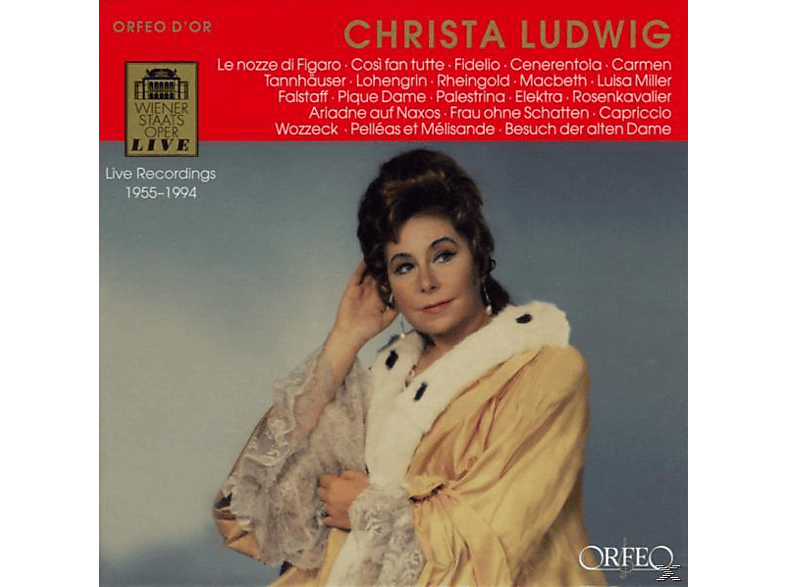 Christa Ludwig - Ludwig:Figaro/Ariadne auf Naxos/+ (CD) von ORFEO D OR