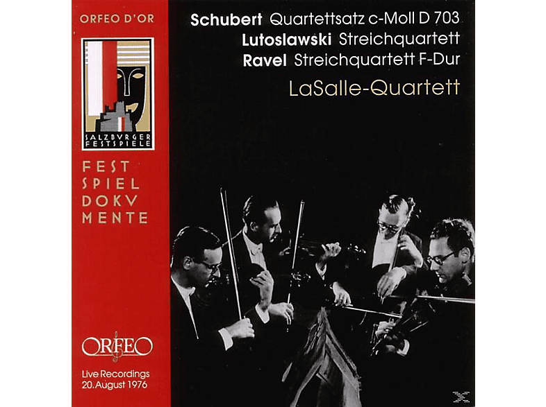 Lasalle Quartet - Quartettsatz D 703/Streichquartett B-Dur op.130/+ (CD) von ORFEO D OR