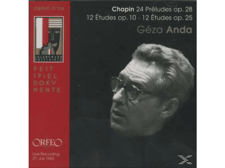 Géza Anda - 24 Preludes op.28,12 Etudes op.10 & 25 (CD) von ORFEO