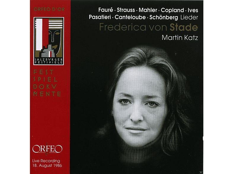 Martin Katz, Frederica Von Stade - 9. Liederabend (CD) von ORFEO