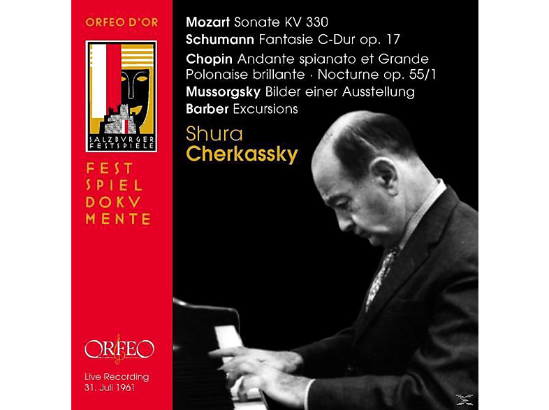 Shura Cherkassky - Sonate Kv 330,Fantasie Op.17,Bilder,Grande Polona [Doppel-CD] (CD) von ORFEO