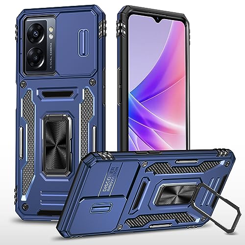 Handyhülle 2-in-1-kompatible Schutzhülle Compatible with Oppo A77 4G/A57 4G mit Schiebekamera-Abdeckung, robustem Ganzkörperschutz, Metallring-Ständer, stoßfeste Schutzhülle in Militärqualität Handyrü Handyhülle 2-in-1-kompatible Schutzhülle Compatible with Oppo A77 4G/A57 4G mit Schiebekamera-Abdeckung, robustem Ganzkörperschutz, Metallring-Ständer, stoßfeste Schutzhülle in Militärqualität Handyrü von ORGCIUFB
