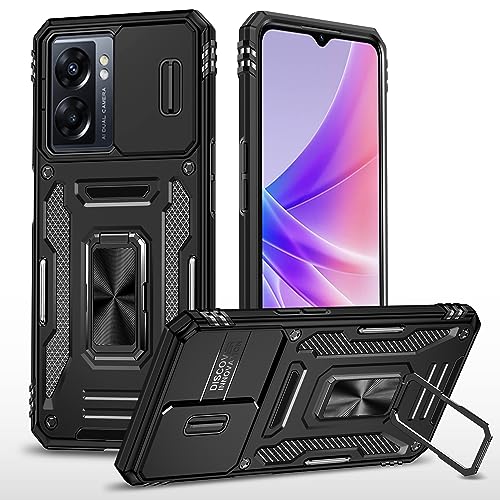Handyhülle 2-in-1-kompatible Schutzhülle Compatible with Oppo A77 4G/A57 4G mit Schiebekamera-Abdeckung, robustem Ganzkörperschutz, Metallring-Ständer, stoßfeste Schutzhülle in Militärqualität Handyrü Handyhülle 2-in-1-kompatible Schutzhülle Compatible with Oppo A77 4G/A57 4G mit Schiebekamera-Abdeckung, robustem Ganzkörperschutz, Metallring-Ständer, stoßfeste Schutzhülle in Militärqualität Handyrü von ORGCIUFB