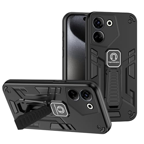 Handyhülle Hülle kompatibel mit Tecno Camon 20 Pro 4G/Camon 20 4G mit integriertem Ständer, sturzsichere Ganzkörper-Schutzhülle in Militärqualität aus TPU-Gummi und harte PC-Telefonhülle Handyrückseit Handyhülle Hülle kompatibel mit Tecno Camon 20 Pro 4G/Camon 20 4G mit integriertem Ständer, sturzsichere Ganzkörper-Schutzhülle in Militärqualität aus TPU-Gummi und harte PC-Telefonhülle Handyrückseit von ORGCIUFB