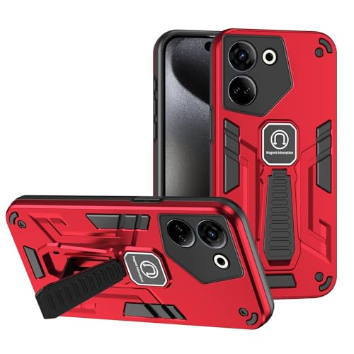 Handyhülle Hülle kompatibel mit Tecno Camon 20 Pro 4G/Camon 20 4G mit integriertem Ständer, sturzsichere Ganzkörper-Schutzhülle in Militärqualität aus TPU-Gummi und harte PC-Telefonhülle Handyrückseit Handyhülle Hülle kompatibel mit Tecno Camon 20 Pro 4G/Camon 20 4G mit integriertem Ständer, sturzsichere Ganzkörper-Schutzhülle in Militärqualität aus TPU-Gummi und harte PC-Telefonhülle Handyrückseit von ORGCIUFB
