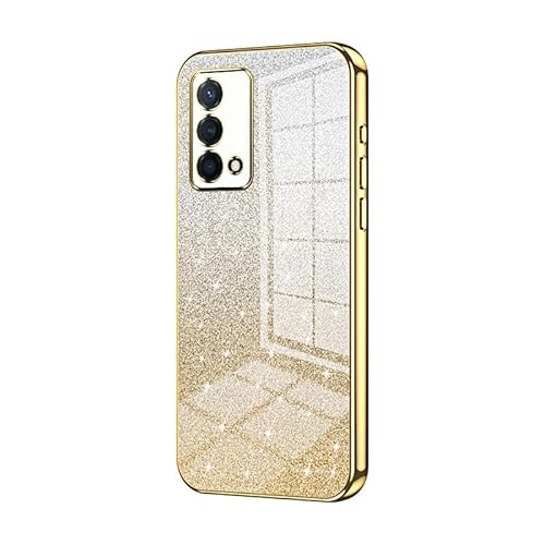 Handyhülle Kompatibel mit OPPO K9 Hülle, transparente Glitzer-Galvanik-Hybrid-Schutzhülle, schlanke, transparente, kratzfeste und stoßdämpfende TPU-Stoßfängerhülle, kompatibel mit K9 Handyrückseite(Go Handyhülle Kompatibel mit OPPO K9 Hülle, transparente Glitzer-Galvanik-Hybrid-Schutzhülle, schlanke, transparente, kratzfeste und stoßdämpfende TPU-Stoßfängerhülle, kompatibel mit K9 Handyrückseite(Go von ORGCIUFB