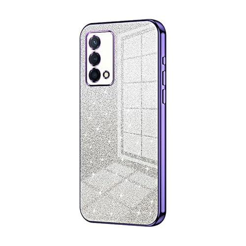 Handyhülle Kompatibel mit OPPO K9 Hülle, transparente Glitzer-Galvanik-Hybrid-Schutzhülle, schlanke, transparente, kratzfeste und stoßdämpfende TPU-Stoßfängerhülle, kompatibel mit K9 Handyrückseite(Pu Handyhülle Kompatibel mit OPPO K9 Hülle, transparente Glitzer-Galvanik-Hybrid-Schutzhülle, schlanke, transparente, kratzfeste und stoßdämpfende TPU-Stoßfängerhülle, kompatibel mit K9 Handyrückseite(Pu von ORGCIUFB