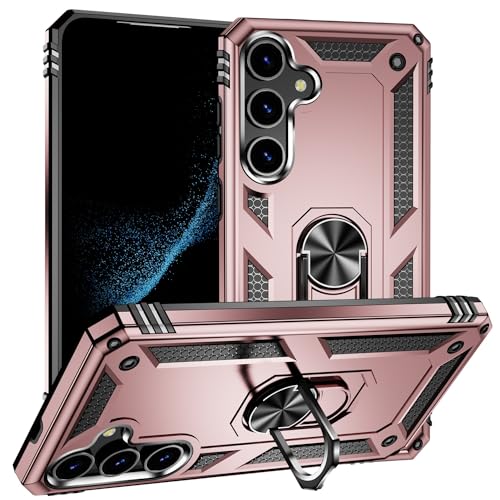 Handyhülle Kompatibel mit Samsung Galaxy S24 Plus Hülle, Fallschutz in Militärqualität, 360 Grad stoßfest, strapazierfähig, harter Stoßfänger, robuste Handyhüllen mit Ständer Handyrückseite(Rose gold) Handyhülle Kompatibel mit Samsung Galaxy S24 Plus Hülle, Fallschutz in Militärqualität, 360 Grad stoßfest, strapazierfähig, harter Stoßfänger, robuste Handyhüllen mit Ständer Handyrückseite(Rose gold) von ORGCIUFB