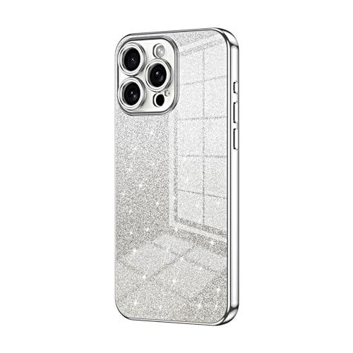 Handyhülle Kompatibel mit iPhone 15 Pro Max Hülle, klare Glitzer-Galvanik-Hybrid-Schutzhülle, schlanke, transparente, kratzfeste, stoßdämpfende TPU-Stoßfängerhülle Compatible with 15 Pro Max Handyrück Handyhülle Kompatibel mit iPhone 15 Pro Max Hülle, klare Glitzer-Galvanik-Hybrid-Schutzhülle, schlanke, transparente, kratzfeste, stoßdämpfende TPU-Stoßfängerhülle Compatible with 15 Pro Max Handyrück von ORGCIUFB