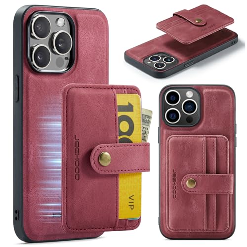 Handyhülle Magnetische Brieftaschenhülle Compatible with iPhone 15 Pro, kompatibel mit kabellosem Laden, abnehmbare 2-in-1-Hülle mit Kreditkartenhalter, RFID-blockierende, stoßfeste Telefon-Stoßstange Handyhülle Magnetische Brieftaschenhülle Compatible with iPhone 15 Pro, kompatibel mit kabellosem Laden, abnehmbare 2-in-1-Hülle mit Kreditkartenhalter, RFID-blockierende, stoßfeste Telefon-Stoßstange von ORGCIUFB