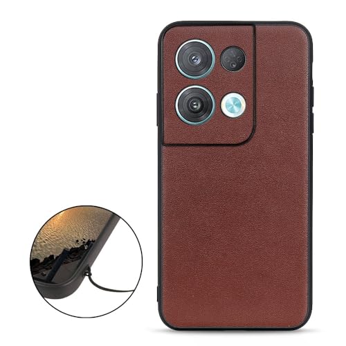 Handyhülle Schutzhülle kompatibel mit Oppo Reno 8, echtes Leder, Rückseite, TPU-Stoßstange, harte Rückseite, schützende Handyhülle, schlanke Hülle, Anti-Drop-Abdeckung, Business-Mode-Lederhülle Compat Handyhülle Schutzhülle kompatibel mit Oppo Reno 8, echtes Leder, Rückseite, TPU-Stoßstange, harte Rückseite, schützende Handyhülle, schlanke Hülle, Anti-Drop-Abdeckung, Business-Mode-Lederhülle Compat von ORGCIUFB
