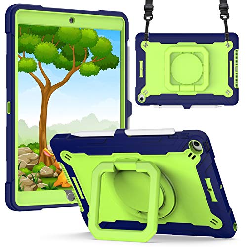 Schützende Tablet-Hülle Fall Compatible with iPad 7 10.2 Drei-in-One-Hochleistungs-Stoßdämpfer robust Compatible with iPad Air3 10.5 2019 staubfest 360 Grad rotierende Multifunktionsring-Griffhalterun Schützende Tablet-Hülle Fall Compatible with iPad 7 10.2 Drei-in-One-Hochleistungs-Stoßdämpfer robust Compatible with iPad Air3 10.5 2019 staubfest 360 Grad rotierende Multifunktionsring-Griffhalterun von ORGCIUFB