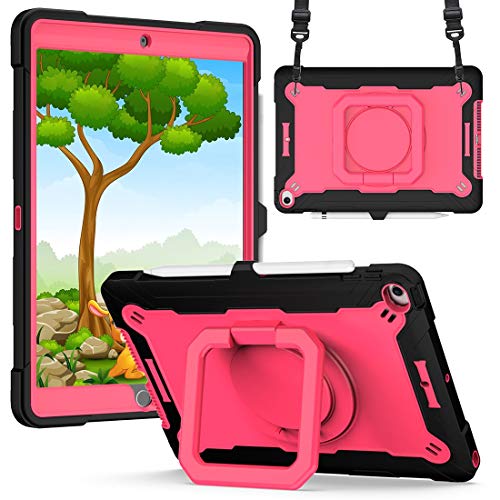 Schützende Tablet-Hülle Fall Compatible with iPad 7 10.2 Drei-in-One-Hochleistungs-Stoßdämpfer robust Compatible with iPad Air3 10.5 2019 staubfest 360 Grad rotierende Multifunktionsring-Griffhalterun Schützende Tablet-Hülle Fall Compatible with iPad 7 10.2 Drei-in-One-Hochleistungs-Stoßdämpfer robust Compatible with iPad Air3 10.5 2019 staubfest 360 Grad rotierende Multifunktionsring-Griffhalterun von ORGCIUFB