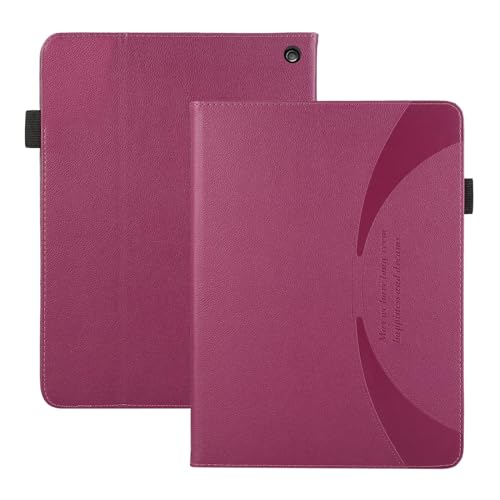 Schützende Tablet-Hülle Flip-Book-Cover kompatibel mit Kindle Fire HD10/Fire HD10 Plus (2021) Tablet-Hülle, ultradünne, leichte PU-Leder-Schutzhülle, kratzfeste magnetische Flip-Cover mit klappbarer S von ORGCIUFB