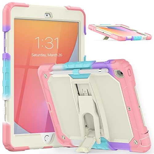 Schützende Tablet-Hülle Hülle kompatibel mit iPad 10.2 2019/2020/2021, 3-lagige Schutzhülle mit Ständer, robuste, stoßfeste Hülle mit Stifthalter und Schultergurt Compatible with IPad 10.2 9./8./7. G Schützende Tablet-Hülle Hülle kompatibel mit iPad 10.2 2019/2020/2021, 3-lagige Schutzhülle mit Ständer, robuste, stoßfeste Hülle mit Stifthalter und Schultergurt Compatible with IPad 10.2 9./8./7. G von ORGCIUFB