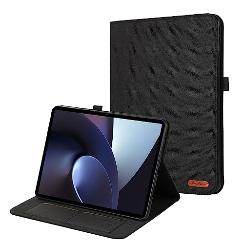 Schützende Tablet-Hülle Kompatibel mit OnePlus Pad 11,6 Zoll 2023, Flip-Fold-Ständerhülle, schützender Stoffdruckbezug mit automatischem Wake-Sleep-Modus und Kartensteckplätzen Robuster Schutz(Black) Schützende Tablet-Hülle Kompatibel mit OnePlus Pad 11,6 Zoll 2023, Flip-Fold-Ständerhülle, schützender Stoffdruckbezug mit automatischem Wake-Sleep-Modus und Kartensteckplätzen Robuster Schutz(Black) von ORGCIUFB