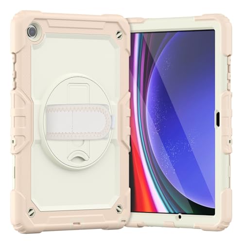 Schützende Tablet-Hülle Kompatibel mit Samsung Galaxy Tab A9 Plus 2023 SM-X210/SM-216/SM-X218 11 Zoll Hülle mit Displayschutzfolie, stoßfeste, robuste Hülle, 360° drehbare Handschlaufe/Ständer Robuste Schützende Tablet-Hülle Kompatibel mit Samsung Galaxy Tab A9 Plus 2023 SM-X210/SM-216/SM-X218 11 Zoll Hülle mit Displayschutzfolie, stoßfeste, robuste Hülle, 360° drehbare Handschlaufe/Ständer Robuste von ORGCIUFB