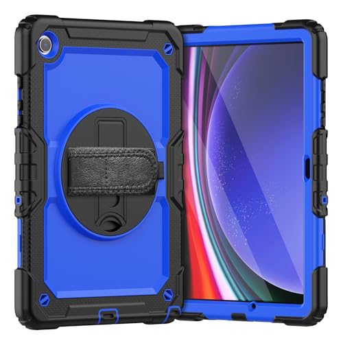 Schützende Tablet-Hülle Kompatibel mit Samsung Galaxy Tab A9 Plus 2023 SM-X210/SM-216/SM-X218 11 Zoll Hülle mit Displayschutzfolie, stoßfeste, robuste Hülle, 360° drehbare Handschlaufe/Ständer Robuste Schützende Tablet-Hülle Kompatibel mit Samsung Galaxy Tab A9 Plus 2023 SM-X210/SM-216/SM-X218 11 Zoll Hülle mit Displayschutzfolie, stoßfeste, robuste Hülle, 360° drehbare Handschlaufe/Ständer Robuste von ORGCIUFB