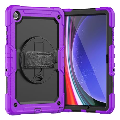 Schützende Tablet-Hülle Kompatibel mit Samsung Galaxy Tab A9 Plus 2023 SM-X210/SM-216/SM-X218 11 Zoll Hülle mit Displayschutzfolie, stoßfeste, robuste Hülle, 360° drehbare Handschlaufe/Ständer Robuste Schützende Tablet-Hülle Kompatibel mit Samsung Galaxy Tab A9 Plus 2023 SM-X210/SM-216/SM-X218 11 Zoll Hülle mit Displayschutzfolie, stoßfeste, robuste Hülle, 360° drehbare Handschlaufe/Ständer Robuste von ORGCIUFB