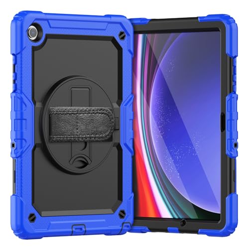 Schützende Tablet-Hülle Kompatibel mit Samsung Galaxy Tab A9 Plus 2023 SM-X210/SM-216/SM-X218 11 Zoll Hülle mit Displayschutzfolie, stoßfeste, robuste Hülle, 360° drehbare Handschlaufe/Ständer Robuste Schützende Tablet-Hülle Kompatibel mit Samsung Galaxy Tab A9 Plus 2023 SM-X210/SM-216/SM-X218 11 Zoll Hülle mit Displayschutzfolie, stoßfeste, robuste Hülle, 360° drehbare Handschlaufe/Ständer Robuste von ORGCIUFB