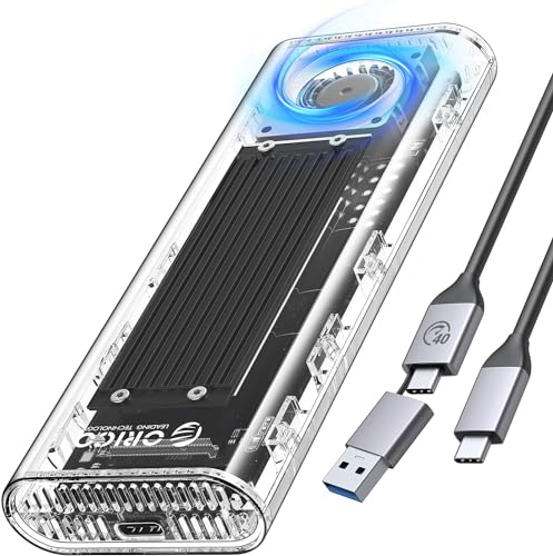 ORICO 40 Gbit/s NVMe SSD-Gehäuse für USB 3.2/3.1/3.0/2.0, USB4 M.2 NVMe-Gehäuse für PCIe 2280 M-Key (B+M Key), kompatibel mit Thunderbolt 3/4, bis zu 2700 MB/s von ORICO