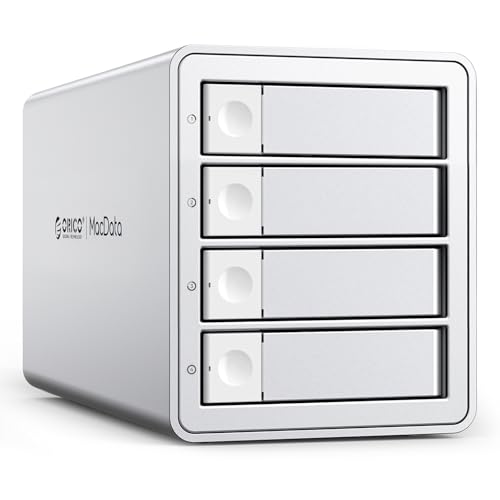 ORICO 4BIG RAID Externe Festplattengehäuse für 2,5/3,5 Zoll SATA HDD/SSD bis zu 4X 22TB, USB3.0 Type-B Festplatten Dockingstation, Unterstützt RAID 0/1/3/5/10/PM (9948RU3) von ORICO