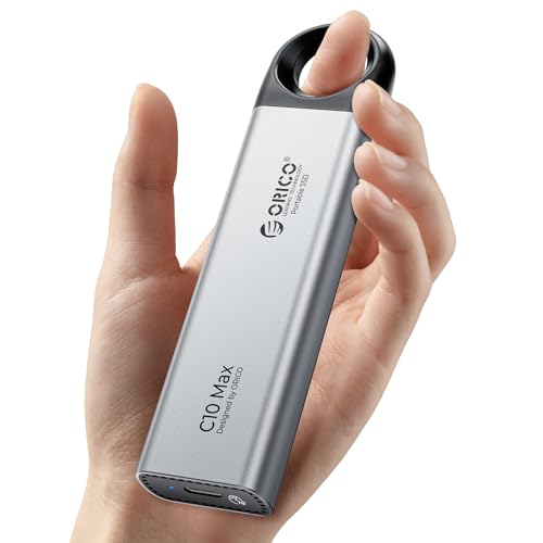 ORICO Portable SSD 4TB, Externe SSD bis zu 800MB/s, USB 3.2 Gen2, Hängeloch Design, 2 in 1 USB C & A Kabel, Externe Festplatte für iPhone, Mac, PC, Smartphone - C10Max ORICO Portable SSD 4TB, Externe SSD bis zu 800MB/s, USB 3.2 Gen2, Hängeloch Design, 2 in 1 USB C & A Kabel, Externe Festplatte für iPhone, Mac, PC, Smartphone - C10Max von ORICO