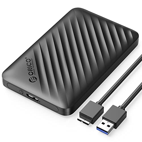 ORICO Festplattengehäuse 2,5 zoll USB 3.0 auf SATA 3.0 HDD Festplatte Gehäuse für 2,5 Zoll SATA 7 / 9,5 mm HDD SSD Max 6 TB（2521U3-V1） von ORICO