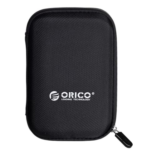 ORICO Festplattengehäuse Externe 2,5" | Netztasche für Kabel und Kopfhörer, Sicherungsgummi | 160x110x40mm | Farbe Schwarz ORICO Festplattengehäuse Externe 2,5" | Netztasche für Kabel und Kopfhörer, Sicherungsgummi | 160x110x40mm | Farbe Schwarz von ORICO