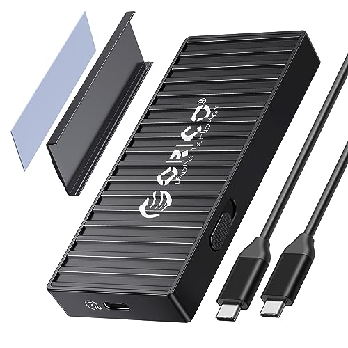 ORICO M.2 NVMe SSD Gehäuse Adapter Werkzeugfreier, USB 3.2 Gen2 USB C 10Gbps M2 PCIe NVM Externes Case mit 4TB Kapazität für M2 M-Key/M+B Key 2230/2242/2260/2280 SSD mit UASP, Trim (10Gbps-Schwarz) von ORICO