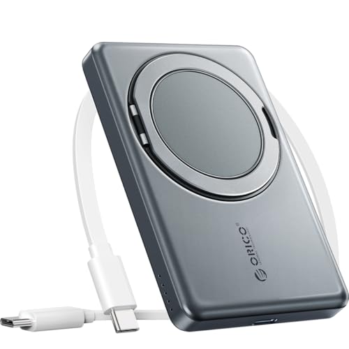 ORICO Magnetic Power Bank 5000mAh Portable Charger with Holde KD5S Grey ORICO Magnetic Power Bank 5000mAh Portable Charger with Holde KD5S Grey von ORICO
