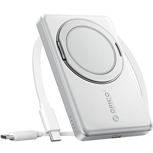 ORICO Magnetic Power Bank 5000mAh Portable Charger with Phone Stand KD5S Silver ORICO Magnetic Power Bank 5000mAh Portable Charger with Phone Stand KD5S Silver von ORICO