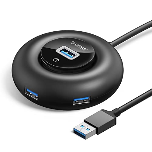 ORICO USB 3.0 Hub mit Verlängertem 180cm Kabel, 4 Port USB Erweiterung für Laptop, iMac Pro, MacBook Air, Mac, PS 4, Mobile HDD und mehr von ORICO