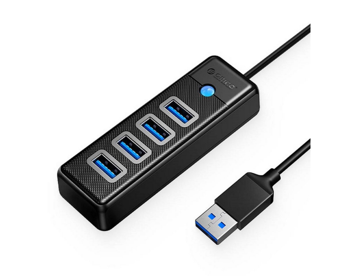 ORICO USB-Verteiler Hub Adapter USB auf 4x USB 3.0, 5 Gbps, mit 4 USB 3.0-Anschlüssen von ORICO