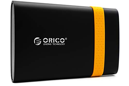 Orico 320GB Externe Festplatte 2.5 Zoll USB 3.0 Portable HDD Speicherplatte extern 2538U3 für Fotos PC smart TV Laptop Notebook Computer ps4 ps5 Xbox kompatibel mit Windows Mac OS Linux, orange von ORICO