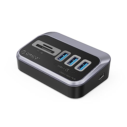 Orico 4-Port Type-C Anschluss USB3.2 GEN1 TF/SD Kartenleser Multiplexer HUB von ORICO