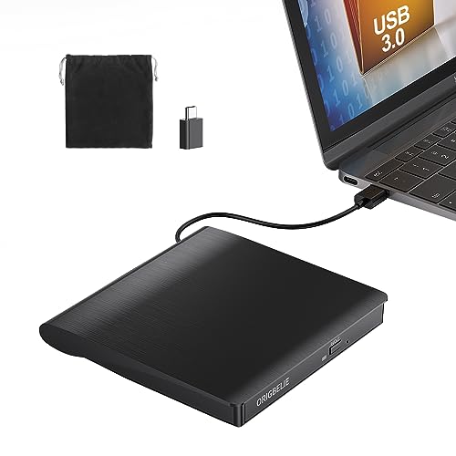 ORIGBELIE Externes DVD Laufwerk, USB 3.0 Externer DVD Brenner +/-RW CD ROM Externe Optische Laufwerke Tragbarer Externes CD Laufwerk für Laptop Desktop PC Apple Mac Windows 11/10/8/7/XP Linux OS ORIGBELIE Externes DVD Laufwerk, USB 3.0 Externer DVD Brenner +/-RW CD ROM Externe Optische Laufwerke Tragbarer Externes CD Laufwerk für Laptop Desktop PC Apple Mac Windows 11/10/8/7/XP Linux OS von ORIGBELIE