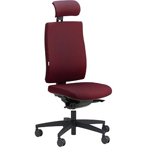 ORIGINAL STEIFENSAND Bürostuhl Ceto Comfort, CT 43501S2 257 Stoff rot, Gestell schwarz von ORIGINAL STEIFENSAND