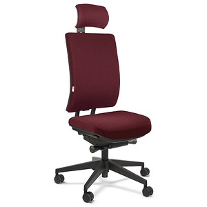 ORIGINAL STEIFENSAND Bürostuhl Volto Plus Comfort, VP 43501S2 257 Stoff rot, Gestell schwarz von ORIGINAL STEIFENSAND