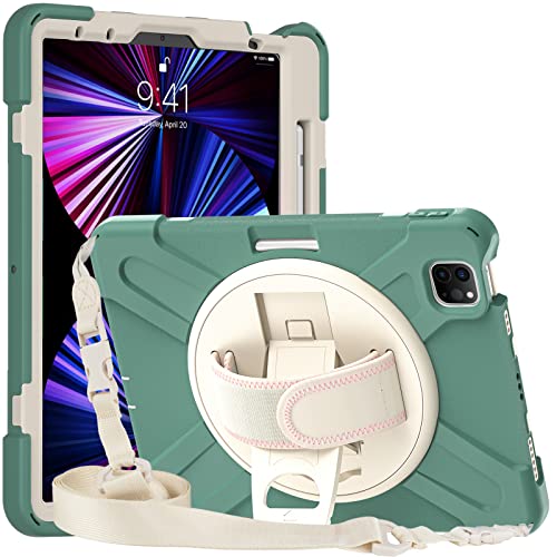 ORIbox Commute Case für Samsung Galaxy Tab A7 [10,4 Zoll], Heavy Duty Rugged Protective, 3 in 1 Stoßfest Bumper mit 360° Ringhalter Kickstand von ORIbox