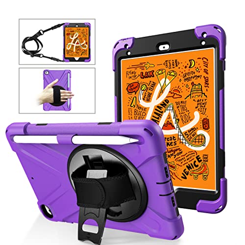 ORIbox Corsair Schutzhülle für iPad Mini 5/4, robust, robust, 3-in-1, stoßfest, mit 360°-Ständer/Handschlaufe von ORIbox