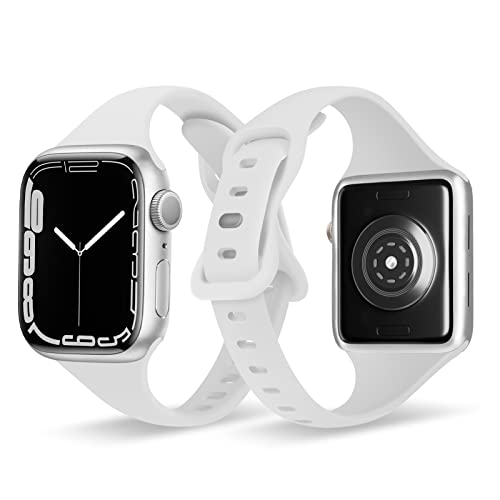 ORIbox Kompatibel mit Apple Watch-Armbändern 41 mm, 40 mm, 38 mm, weiches Silikon-Sportarmband für iWatch Serie SE 8 7 6 5 4 3 2 1 für Damen und Herren von ORIbox