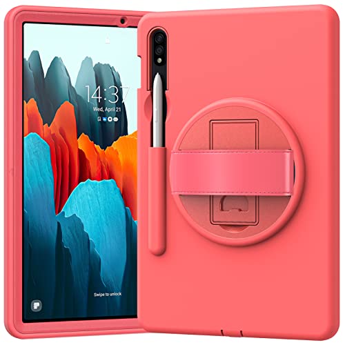 ORIbox Morandi Hülle für Samsung Galaxy Tab S7 11 Zoll Full Body Stoßfest 3 in 1 Fallschutz mit 360° Kickstand/Handschlaufe von ORIbox