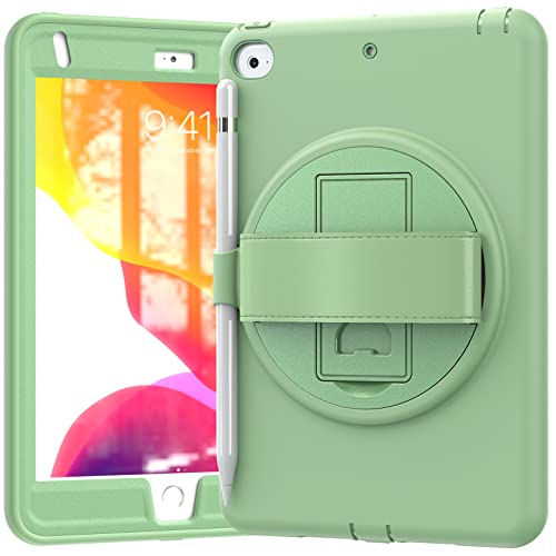 ORIbox Morandi Hülle für iPad Mini 5/4, Full Body Stoßfest, 3 in 1 Fallschutz mit 360° Kickstand/Handschlaufe von ORIbox